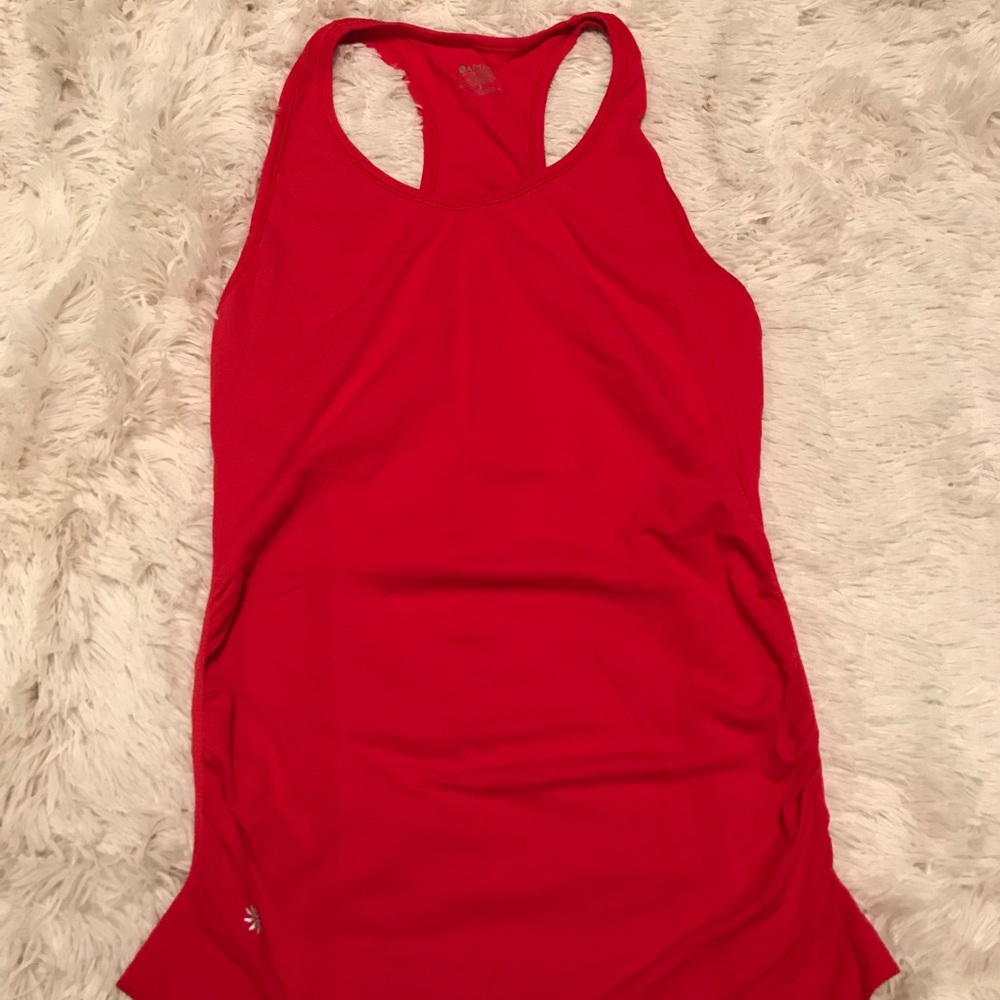 Athleta racerback tank top red small
